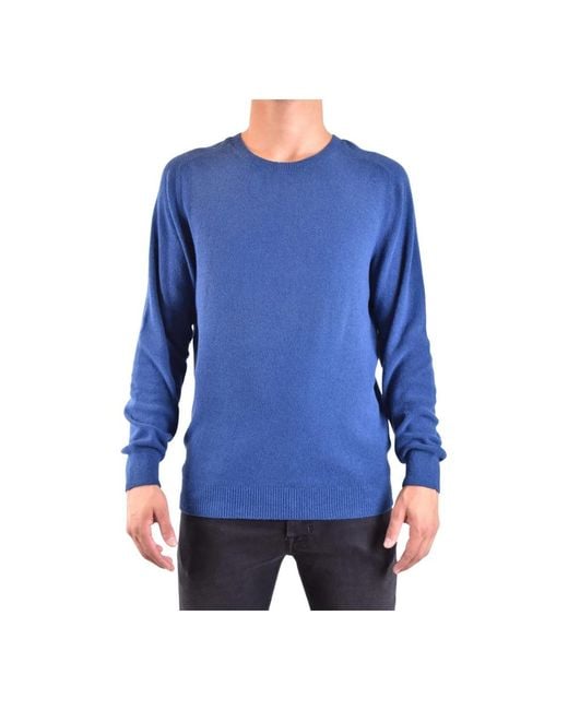 Drumohr Blue Round-Neck Knitwear for men