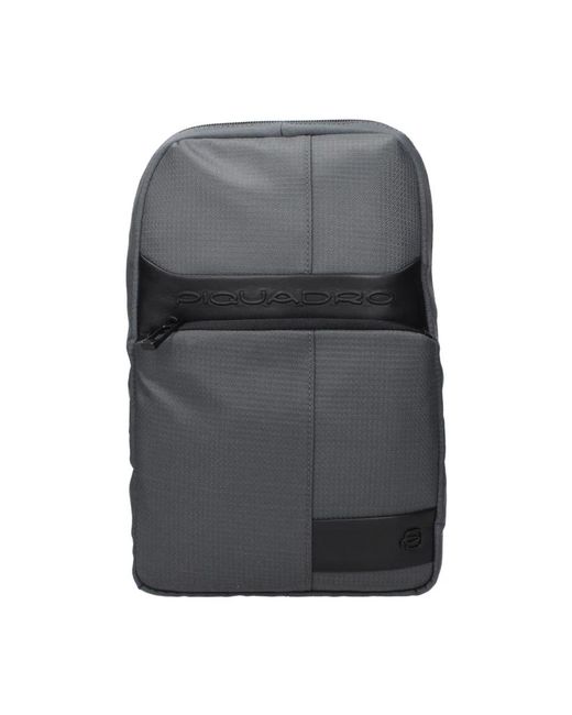 Piquadro Gray Cross Body Bags for men