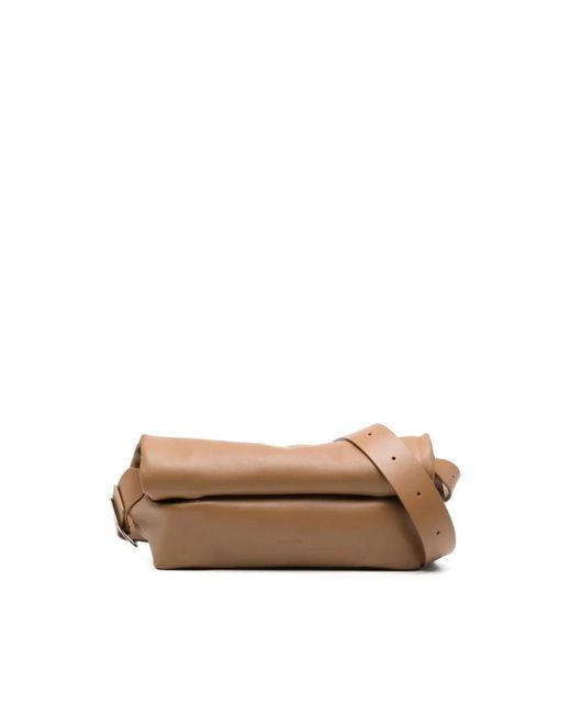Jil Sander Brown Shoulder Bags