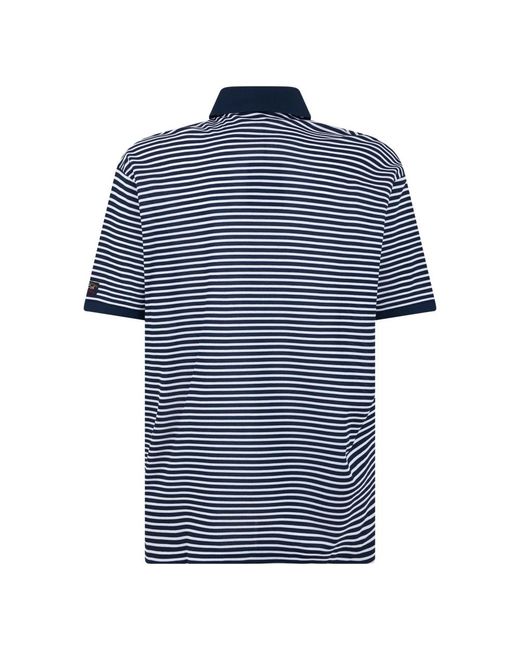 Paul & Shark Korte Mouw Polo in het Blue voor heren