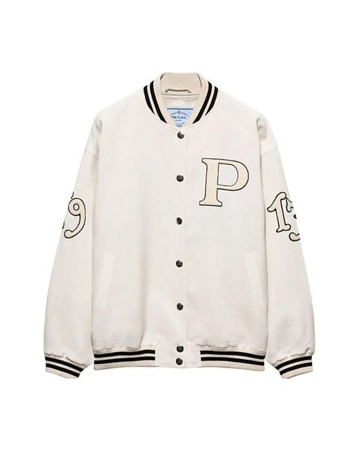 Prada Bomber Jackets in het White