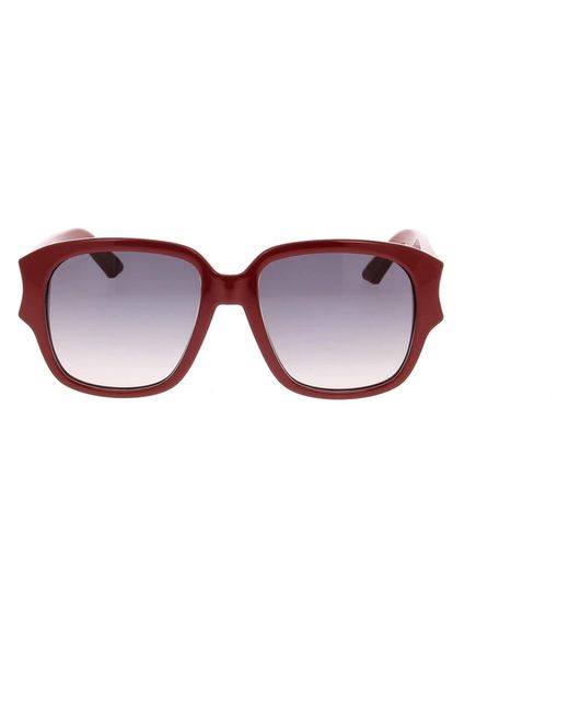 Dior Accessoires ,Rood ,Stijlvolle Zonnebril Voor Zonnige Dagen in het Brown