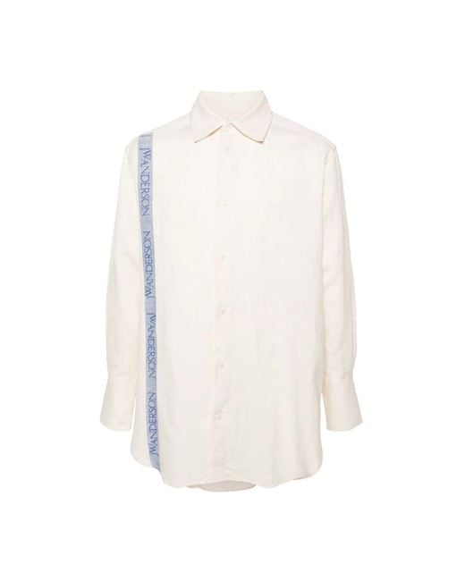 J.W. Anderson White Casual Shirts for men