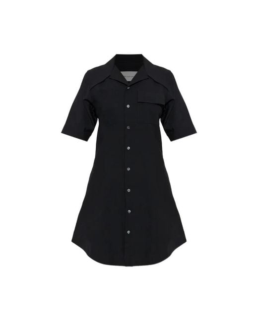 AMI Black Shirt Dresses