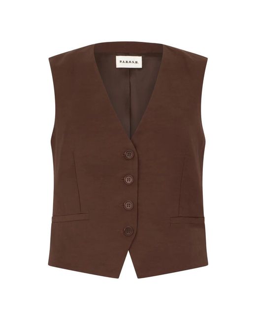 Vests P.A.R.O.S.H. de color Brown