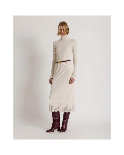 Alberta Ferretti White Turtlenecks