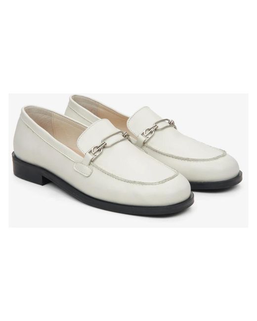 ESTRO White Loafers