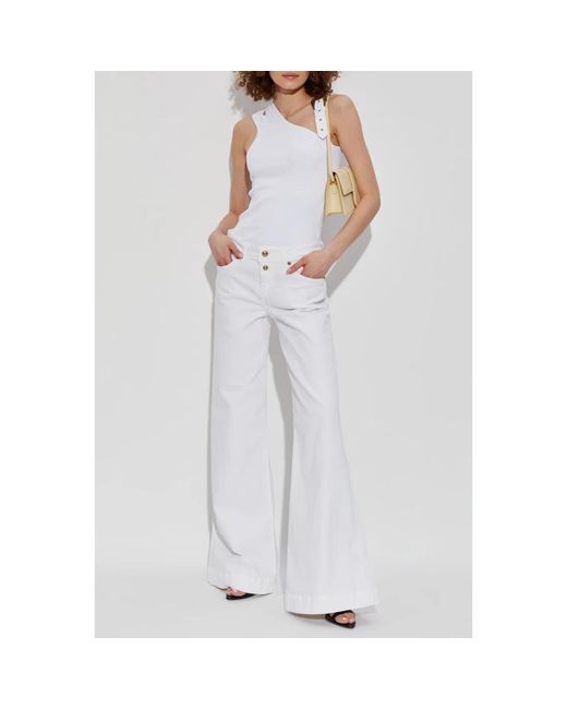 Versace Jeans Couture White Flare Jeans