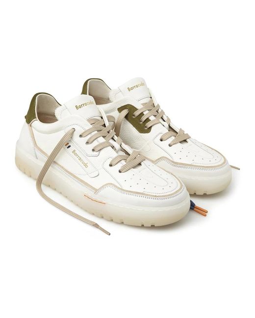 Barracuda Earving weiße neon grüne sneakers in White für Herren