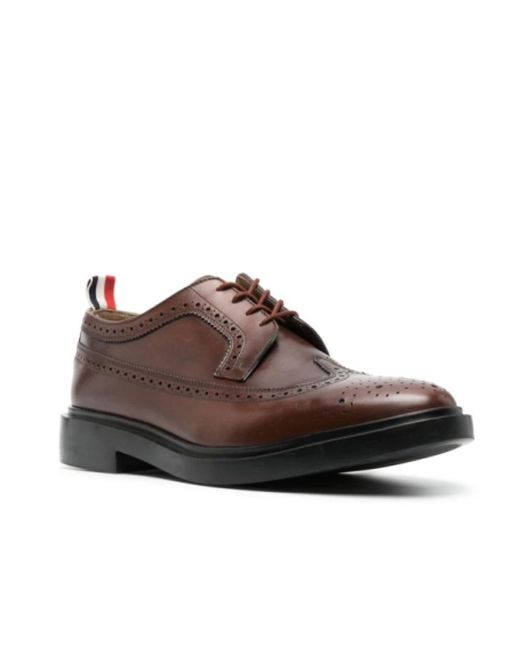 Thom Browne Brown Laced Shoes for men