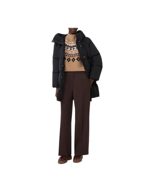 Weekend by Maxmara Brown Straight Trousers