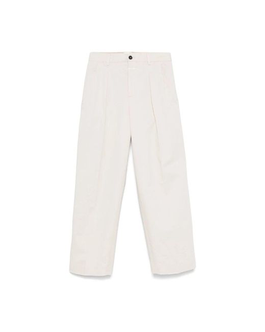 Closed White Straight Trousers