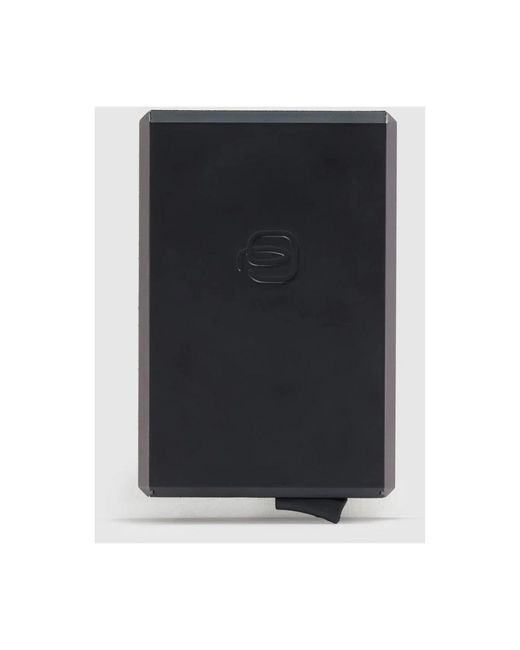 Piquadro Accessoires ,Bruin ,Katoen Mag Safe Pop-Up Kaarthouder in het Brown voor heren