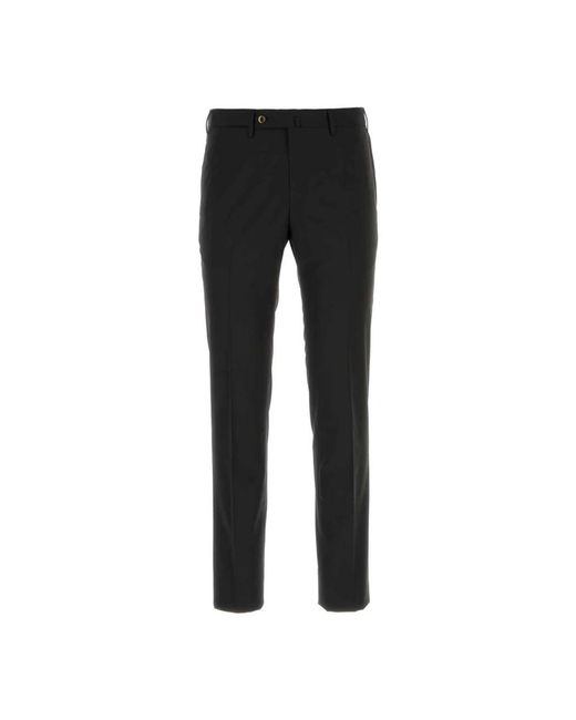 PT Torino Black Suit Trousers for men
