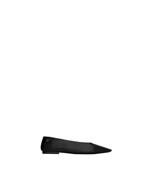 Saint Laurent Black Ballerina Shoes