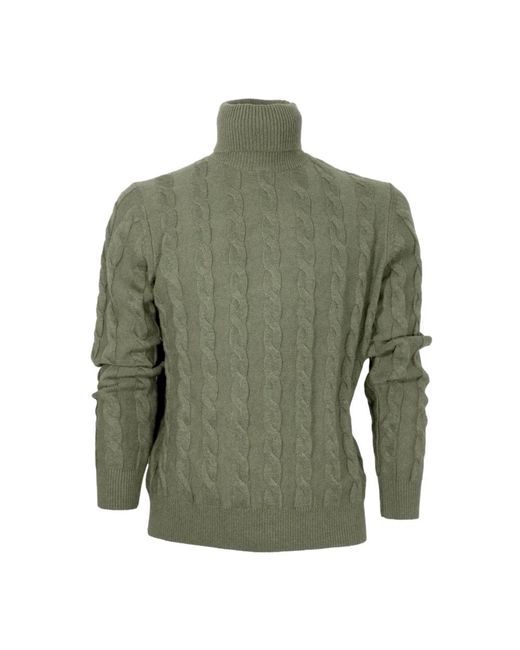 Cashmere Company Green Turtlenecks for men