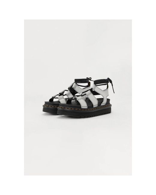 Dr. Martens Black Flat Sandals
