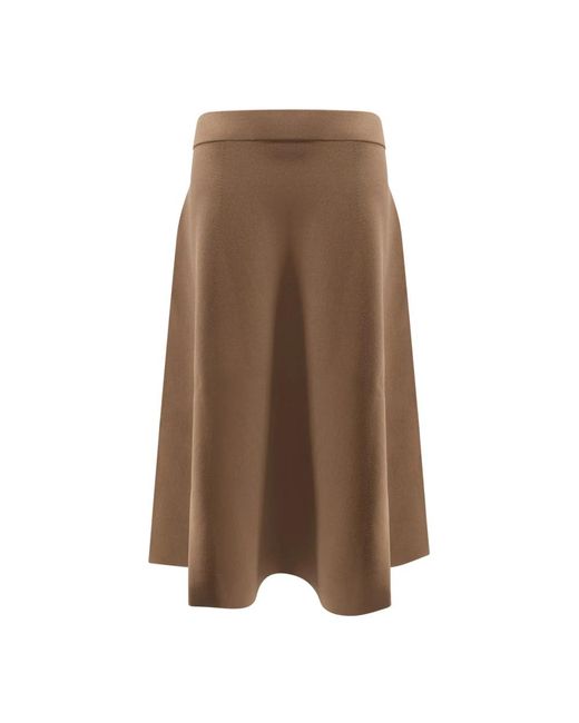 Max Mara Lazio Midi Rok in het Brown