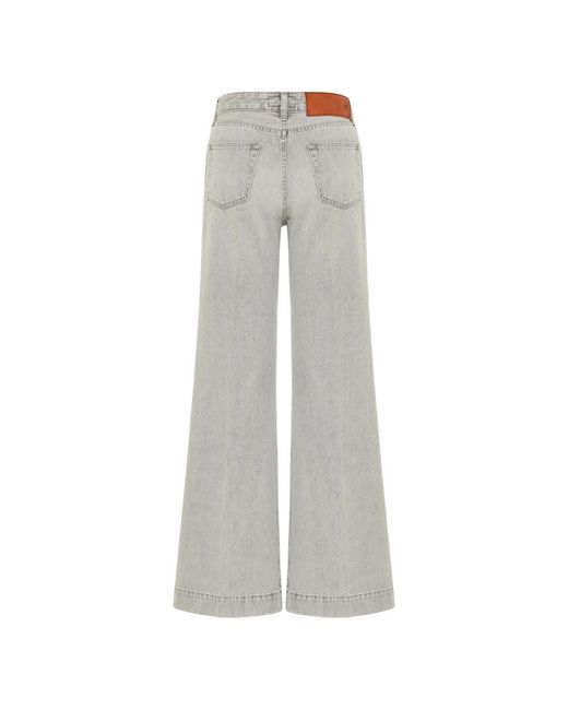 Jacob Cohen Gray Wide Jeans