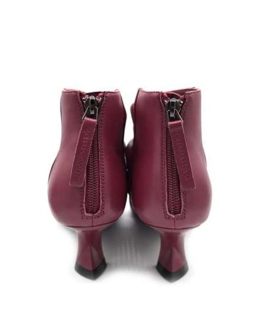Jeannot Purple Heeled Boots