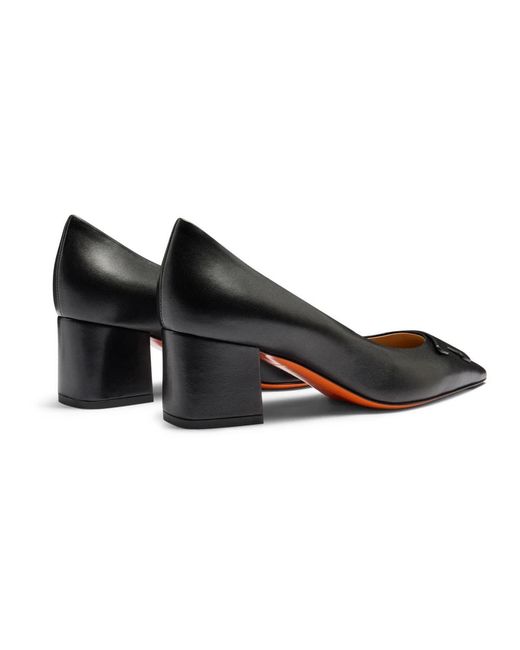 Santoni Black Sibille Pump