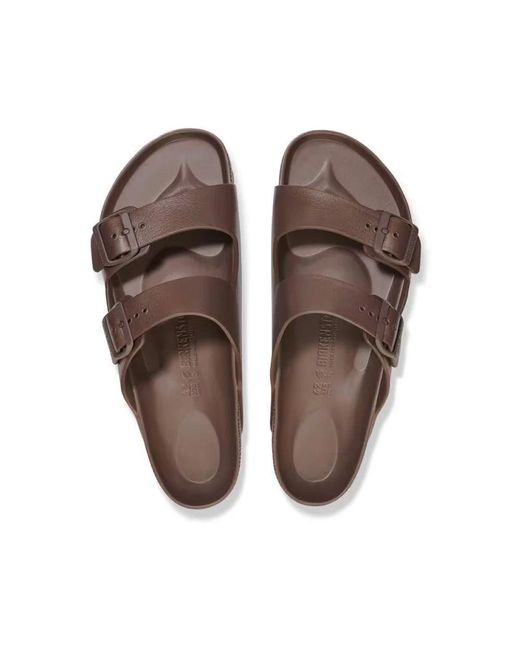 Birkenstock Brown Sliders for men