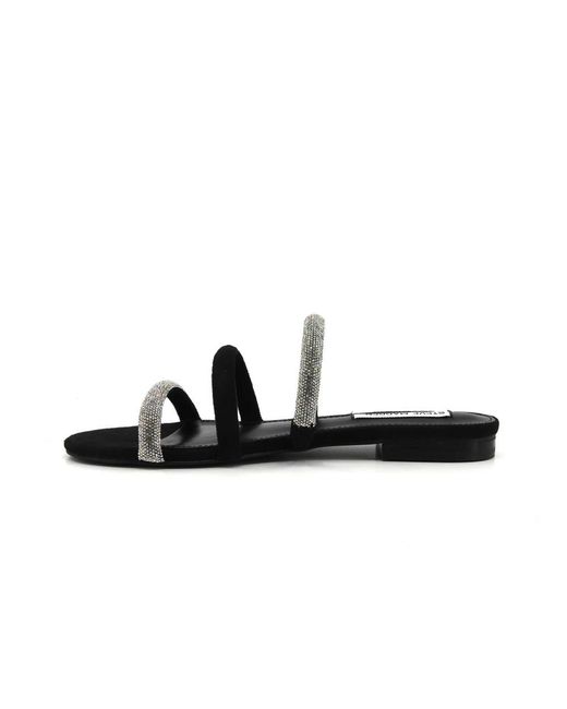 Steve Madden Black Sliders