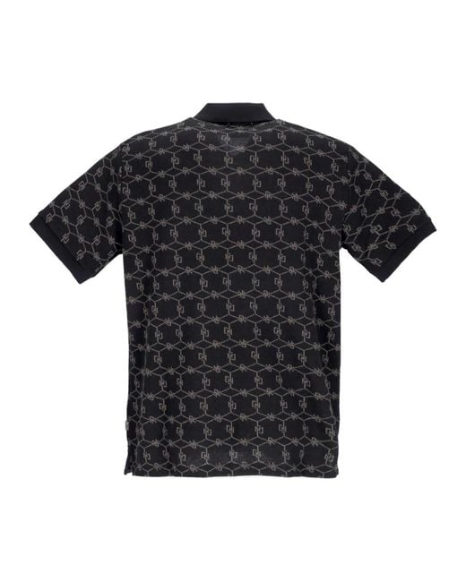 DOLLY NOIRE Black Polo Shirts for men