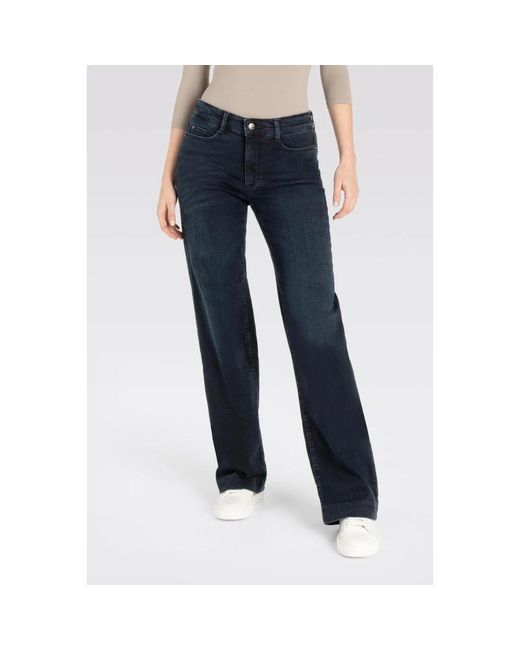 M·a·c Jeans ,Blauw ,Midnight Dream Wide Horloge in het Blue