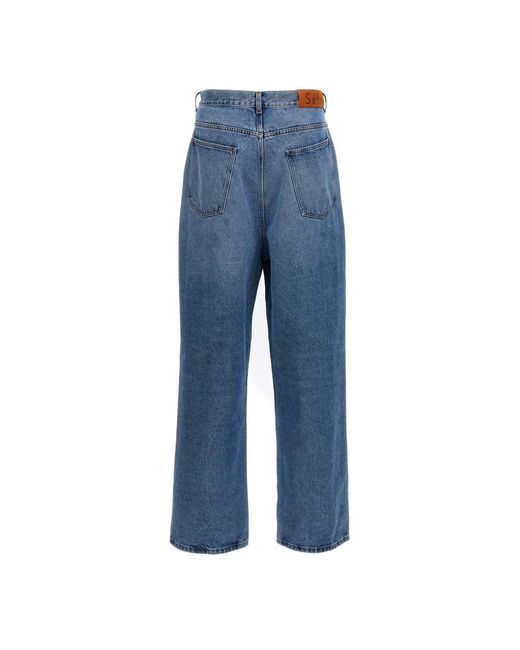 Séfr Blue Straight Fit Jeans for men
