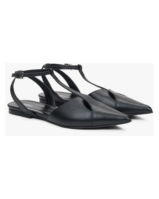 ESTRO Blue Ballerina Shoes