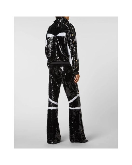 Philipp Plein Top/Broek Trainingspak Met Kristallen in het Black