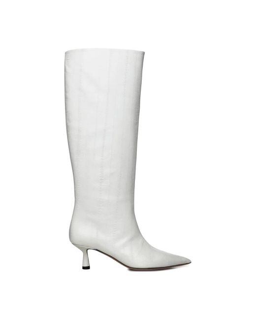 Giuliano Galiano Gray Heeled Boots