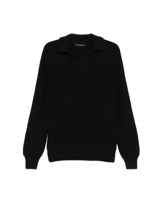 V-Neck Knitwear Tagliatore de hombre de color Black
