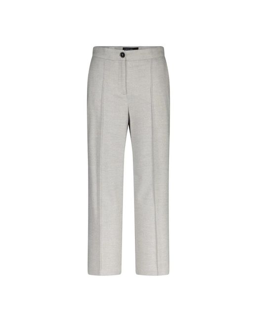 Marc Cain Gray Straight Trousers
