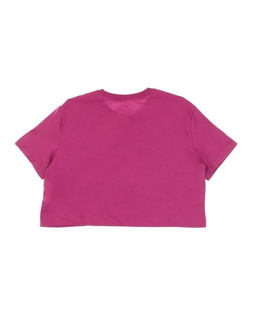 Nike Fitness ,Rood ,Katoen Cactus Flower Crop Icon T-Shirt in het Pink
