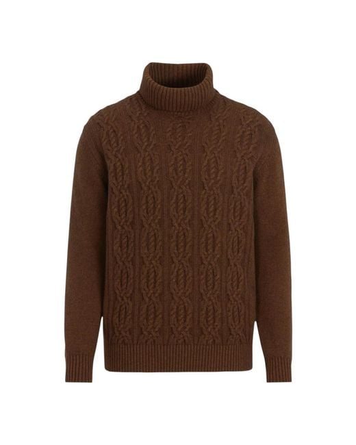 Turtlenecks Oscar Jacobson pour homme en coloris Brown