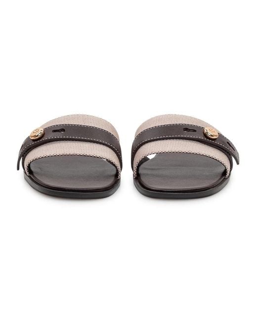 Tory Burch Brown Sliders