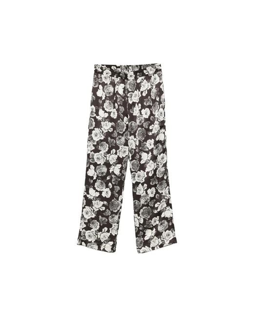Ernest W. Baker Black Straight Trousers for men