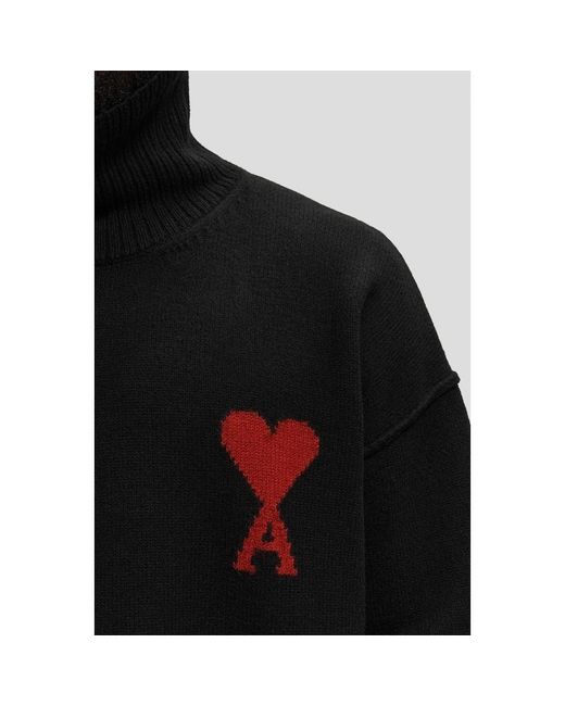 AMI Rollkragenpullover in Black für Herren