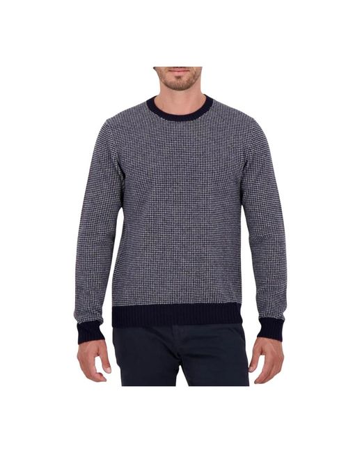 Round-Neck Knitwear Zanone de hombre de color Blue