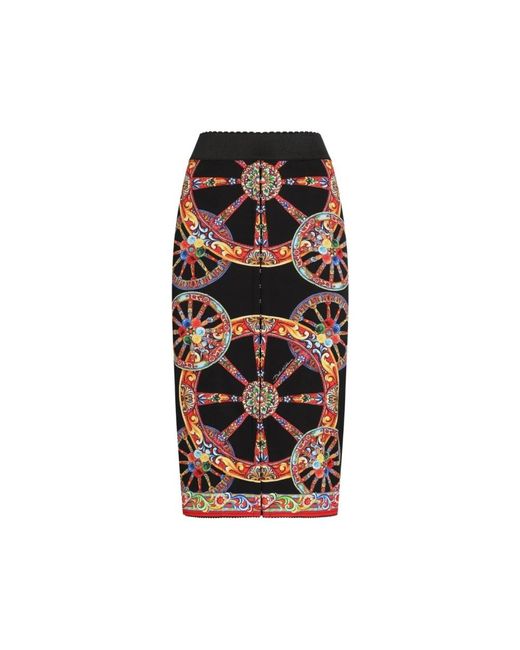 Dolce & Gabbana Black Midi Skirts