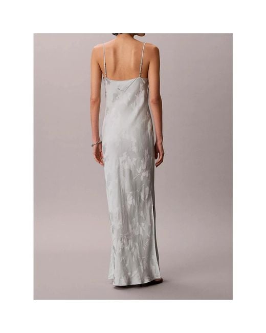Calvin Klein Gray Maxi Dresses