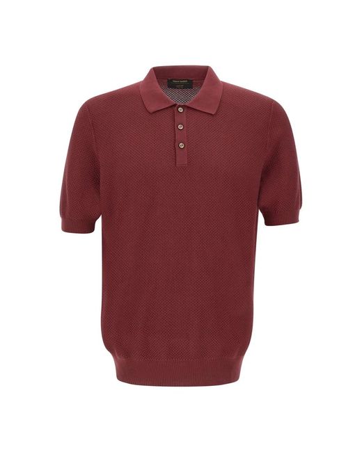 Gran Sasso Red Polo Shirts for men