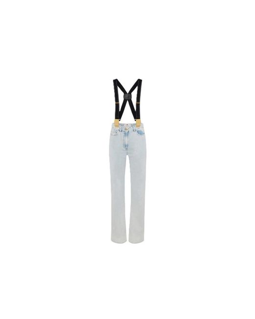 Elisabetta Franchi Blue Straight Jeans