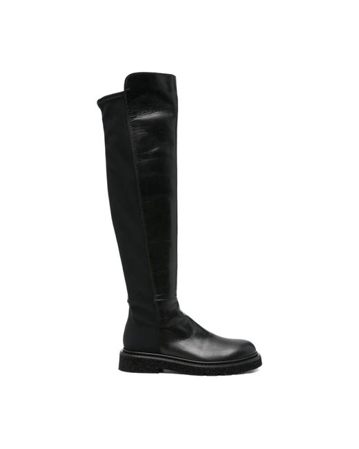 Guglielmo Rotta Black Over-The-Knee Boots