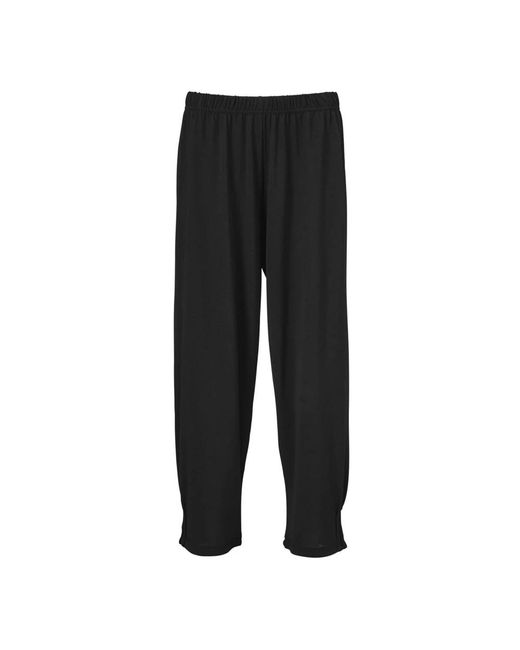 Straight Trousers Masai de color Black