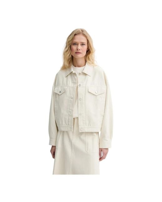 A.P.C. Jassen ,Katoen Cally Jacket in het Natural