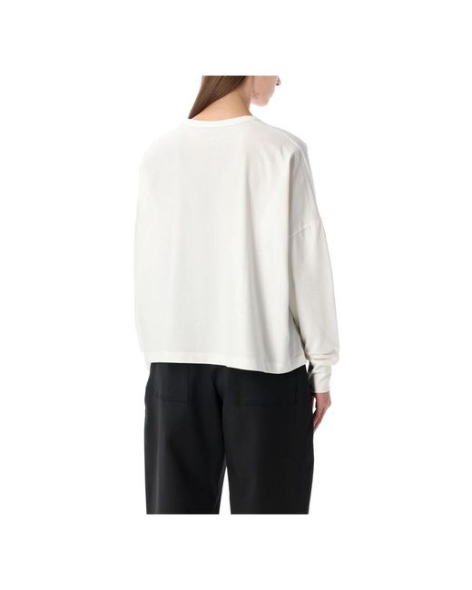 Studio Nicholson White Long Sleeve Tops