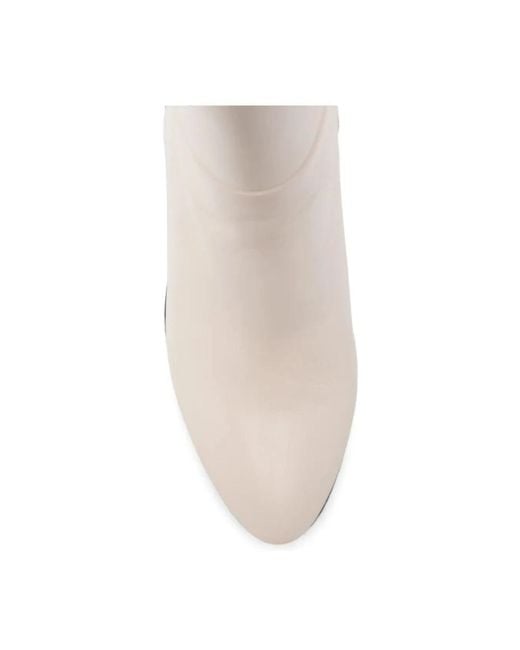 Stuart Weitzman White Heeled Boots
